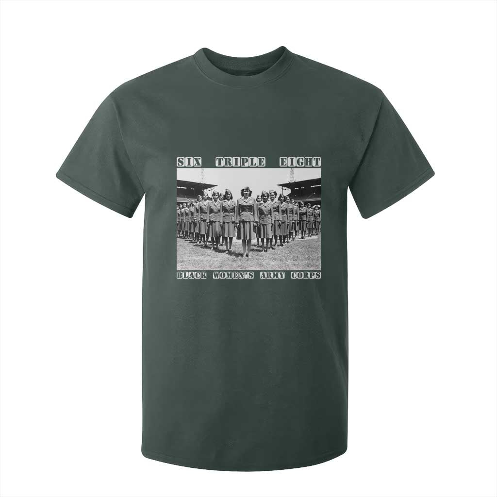 6888th Battalion 6 Triple 8 T Shirt For Kid Black Women's Army Corps