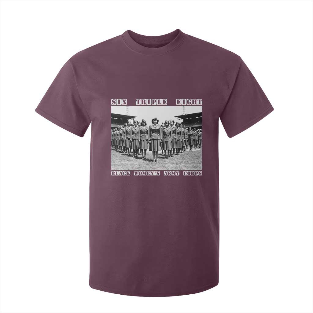 6888th Battalion 6 Triple 8 T Shirt For Kid Black Women's Army Corps