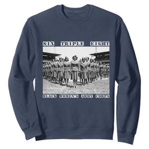 6888th Battalion 6 Triple 8 Sweatshirt Black Women's Army Corps