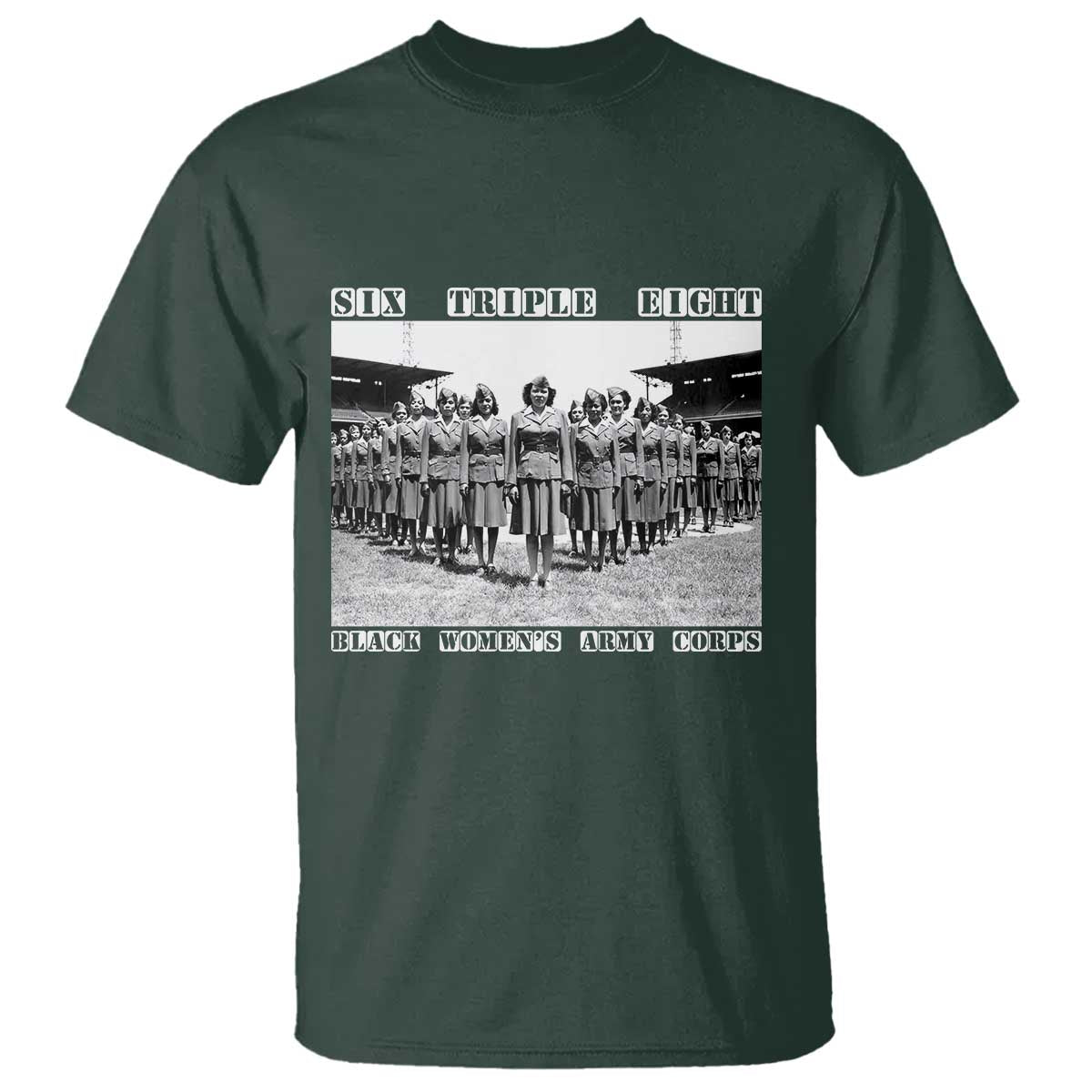 6888th Battalion 6 Triple 8 T Shirt Black Women's Army Corps
