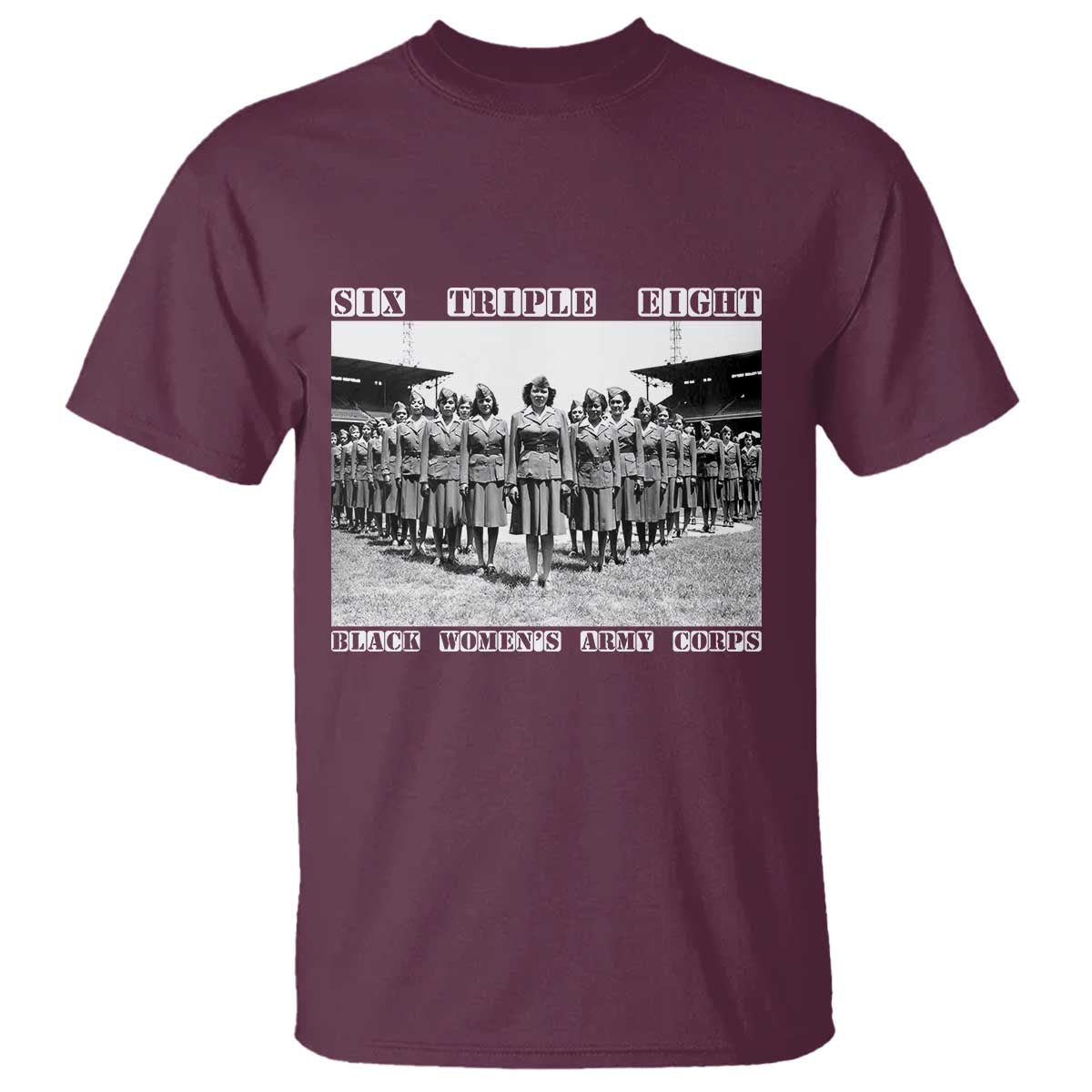6888th Battalion 6 Triple 8 T Shirt Black Women's Army Corps