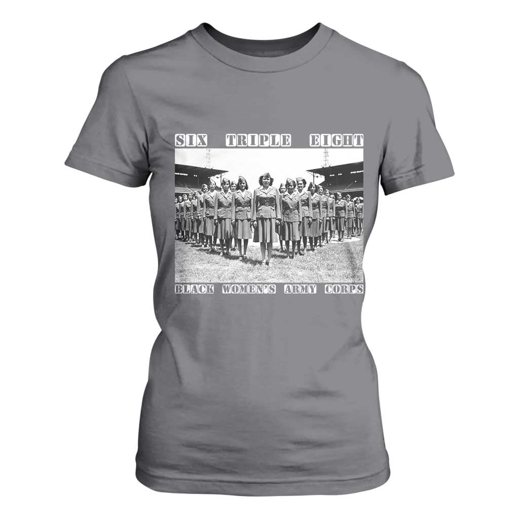 6888th Battalion 6 Triple 8 T Shirt For Women Black Women's Army Corps