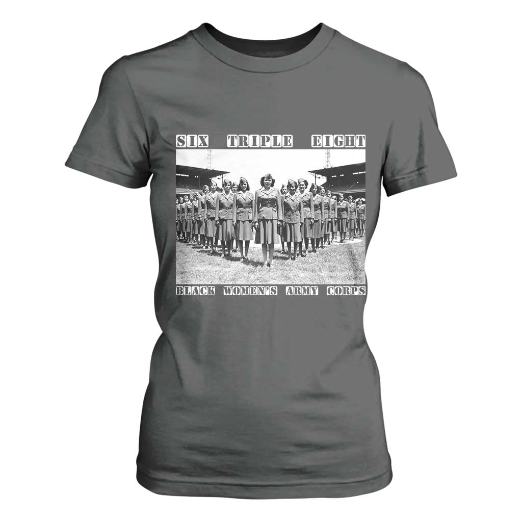 6888th Battalion 6 Triple 8 T Shirt For Women Black Women's Army Corps