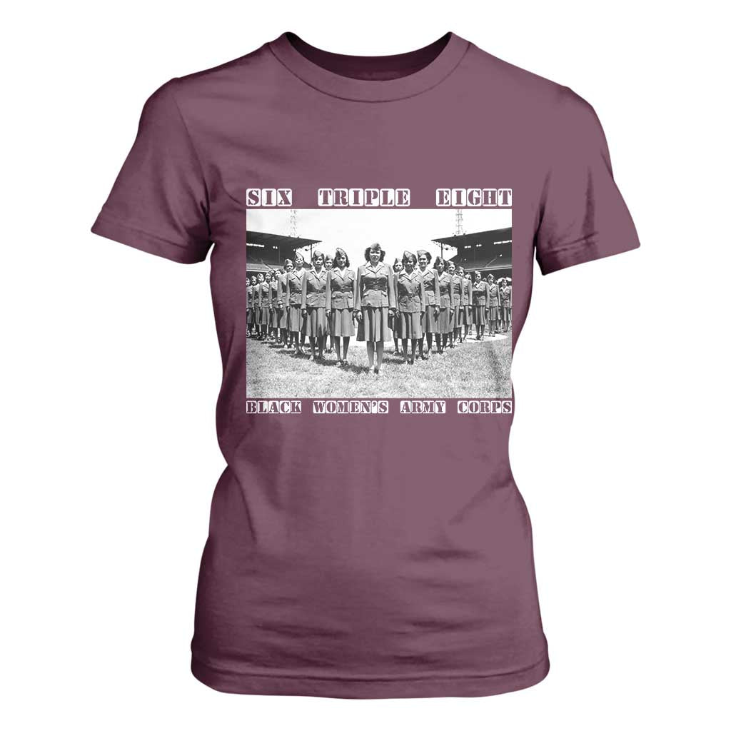 6888th Battalion 6 Triple 8 T Shirt For Women Black Women's Army Corps