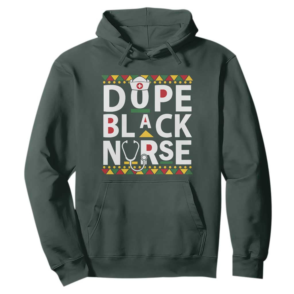 Dope Black Nurse Hoodie Proud Afro Melanin RN