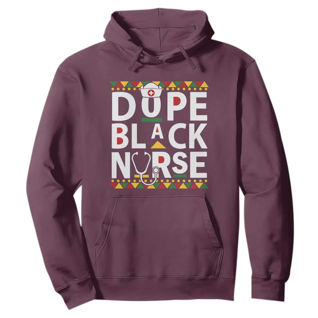 Dope Black Nurse Hoodie Proud Afro Melanin RN