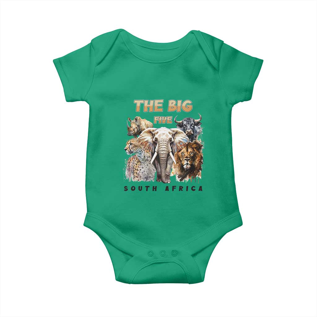 The Big Five South Africa Baby Onesie Elephant Lion Rhino Buffalo Leopard Animals Safari Wildlife