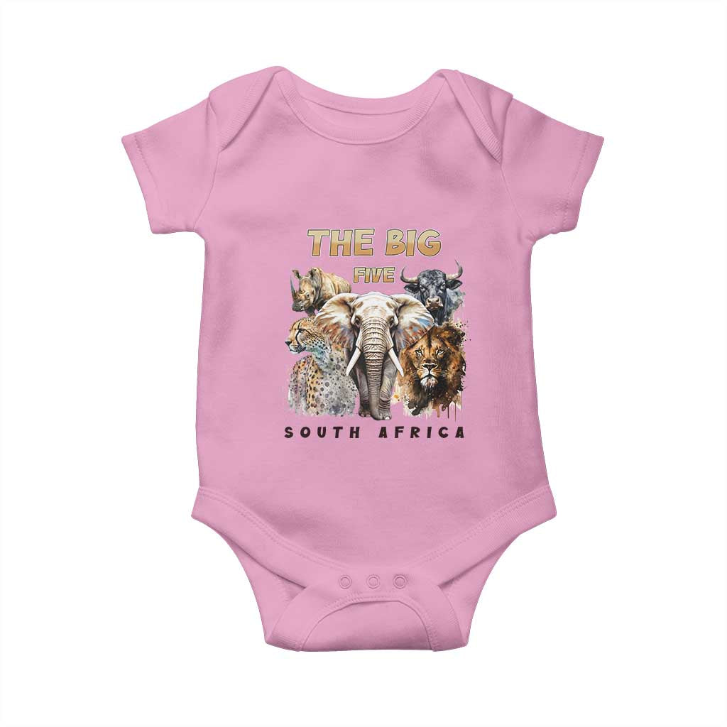 The Big Five South Africa Baby Onesie Elephant Lion Rhino Buffalo Leopard Animals Safari Wildlife