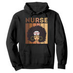 Black Nurse Hoodie Magic Afro Melanin RN Woman