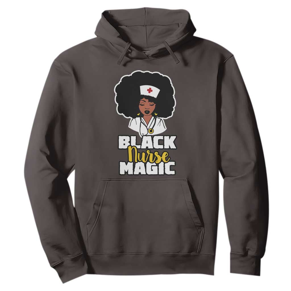 Black Nurse Magic Hoodie Afro Melanin RN Nursing Woman