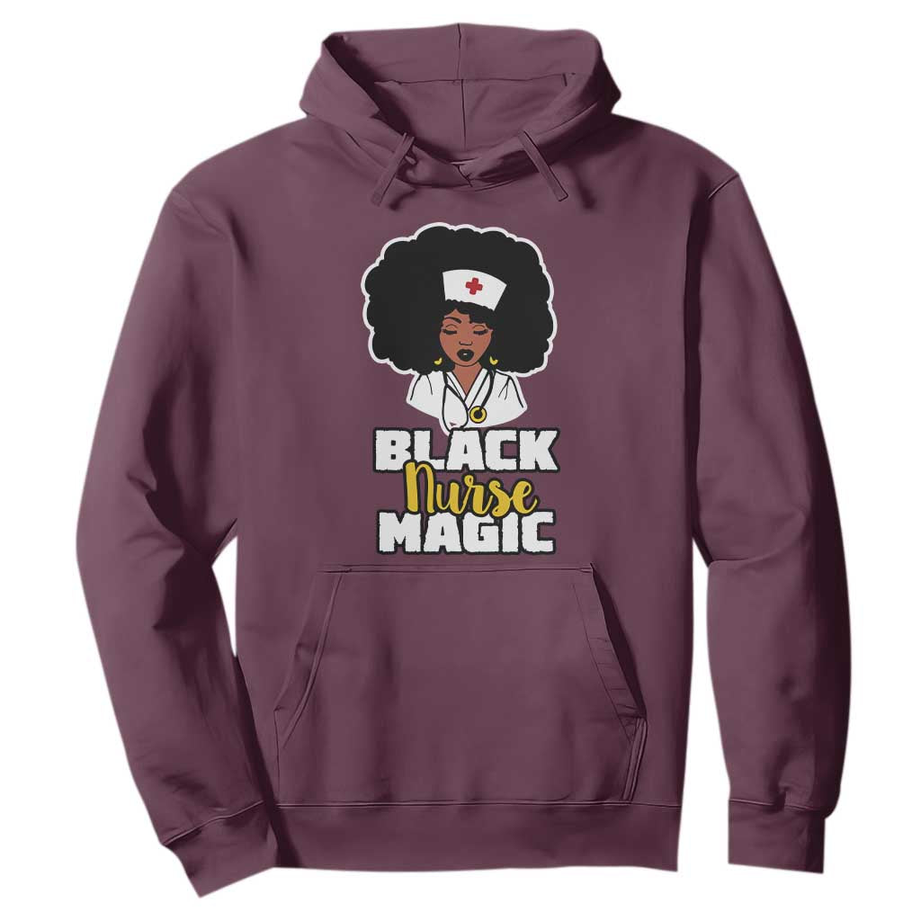 Black Nurse Magic Hoodie Afro Melanin RN Nursing Woman