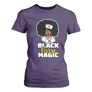 Black Nurse Magic T Shirt For Women Afro Melanin RN Nursing Woman