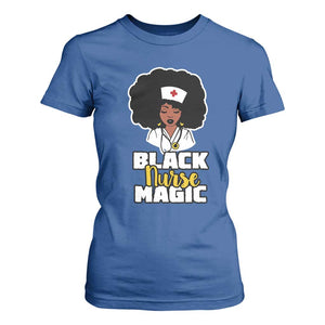 Black Nurse Magic T Shirt For Women Afro Melanin RN Nursing Woman