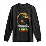 Juneteenth 1865 Long Sleeve Shirt Retro Black Woman Pride