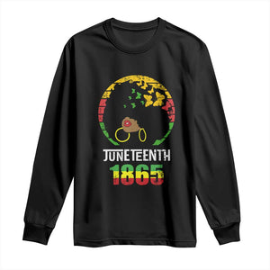 Juneteenth 1865 Long Sleeve Shirt Retro Black Woman Pride