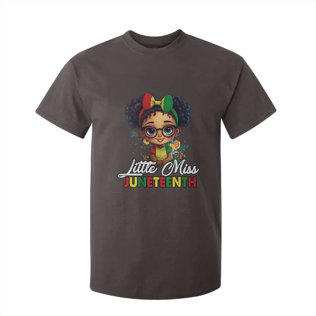 Little Miss Juneteenth T Shirt For Kid Since 1865 Black History