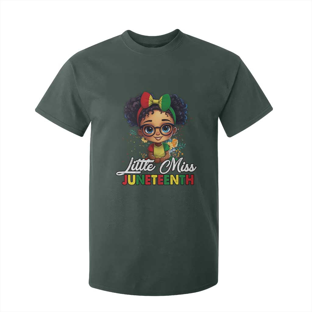 Little Miss Juneteenth T Shirt For Kid Since 1865 Black History
