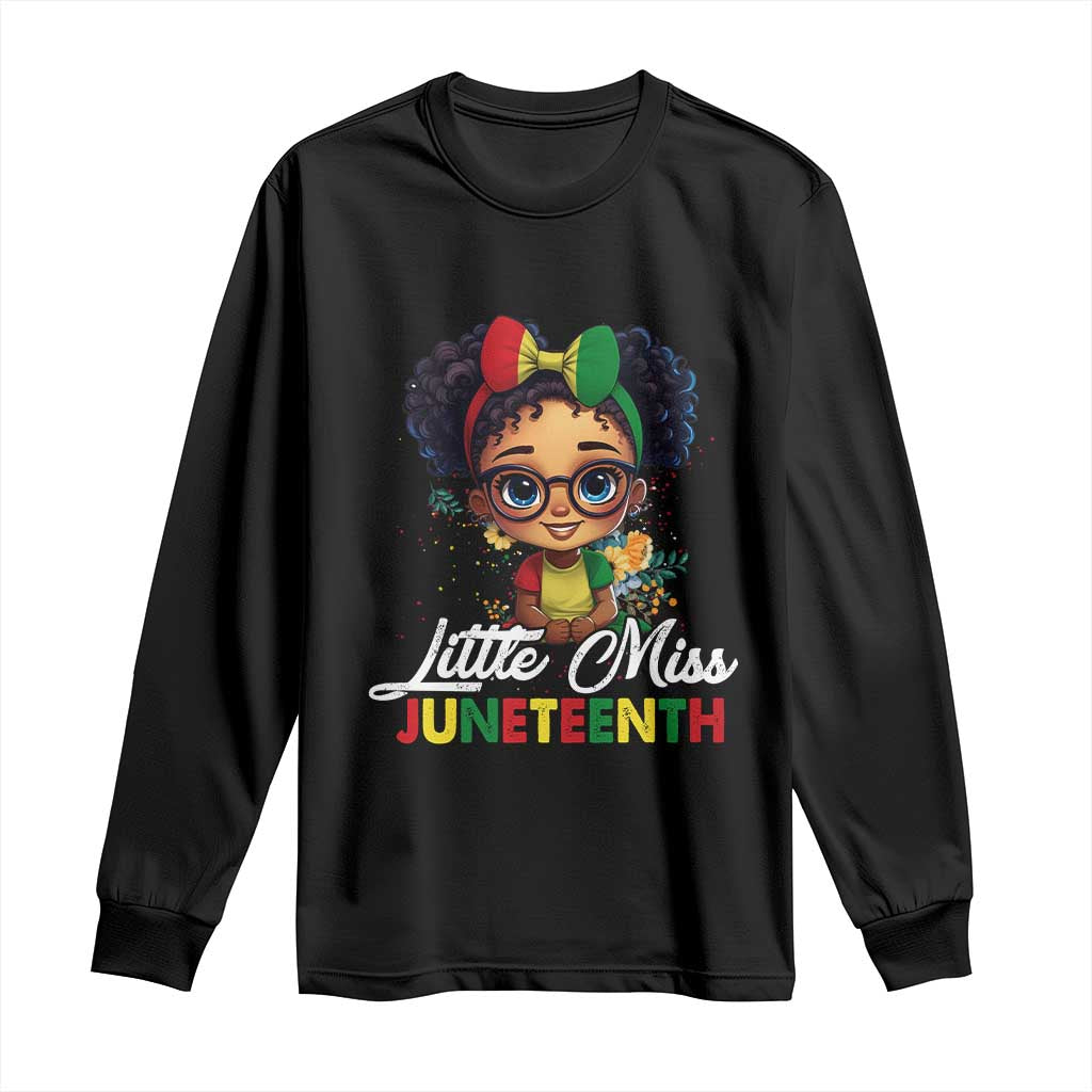 Little Miss Juneteenth Long Sleeve Shirt Since 1865 Black History