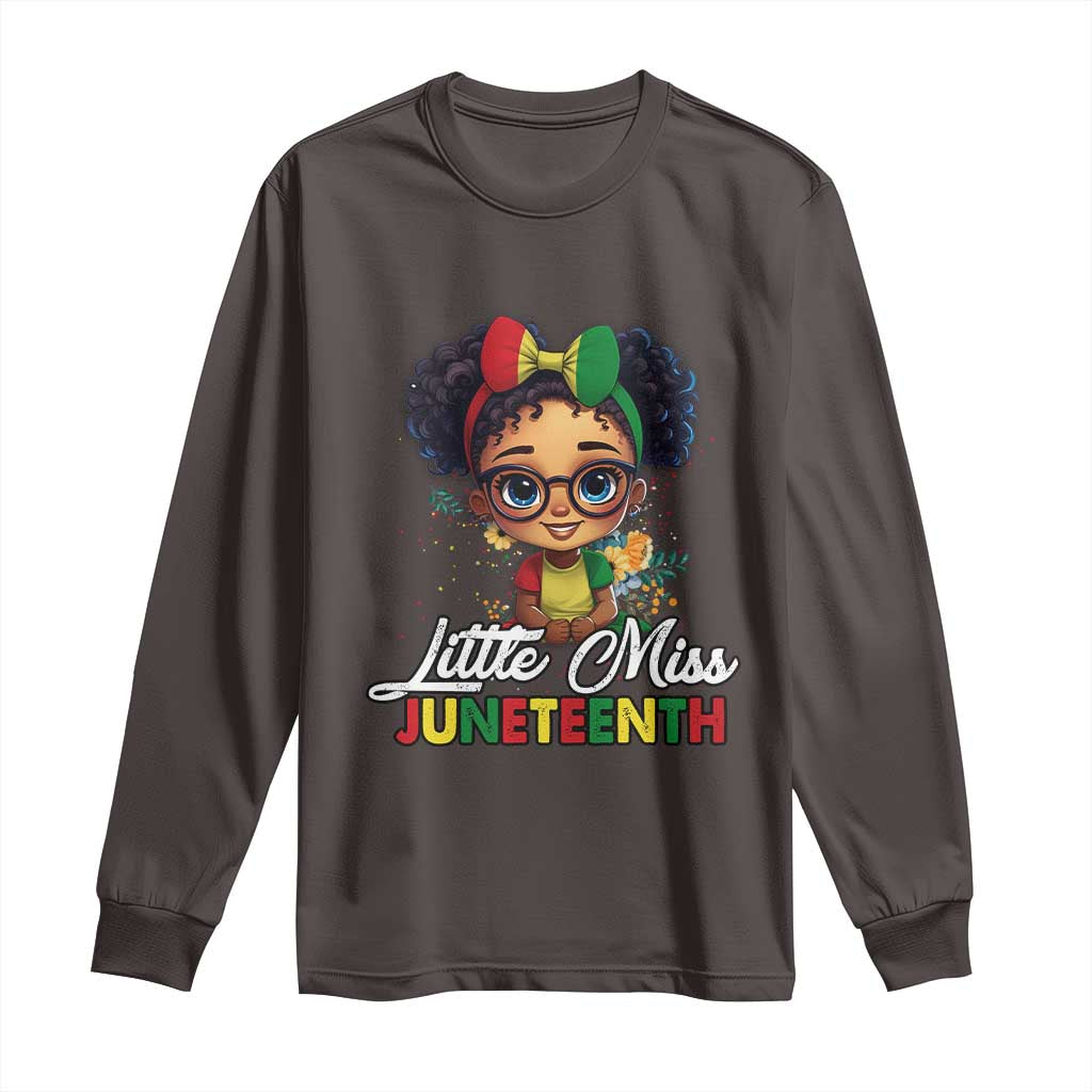 Little Miss Juneteenth Long Sleeve Shirt Since 1865 Black History