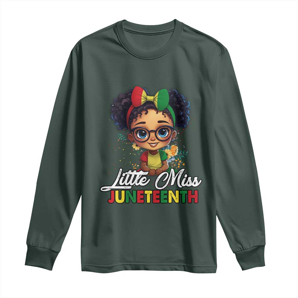 Little Miss Juneteenth Long Sleeve Shirt Since 1865 Black History