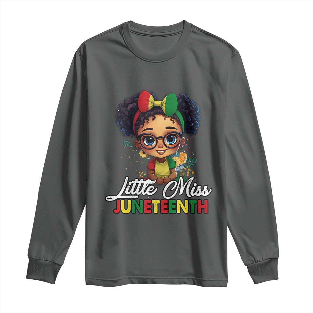 Little Miss Juneteenth Long Sleeve Shirt Since 1865 Black History