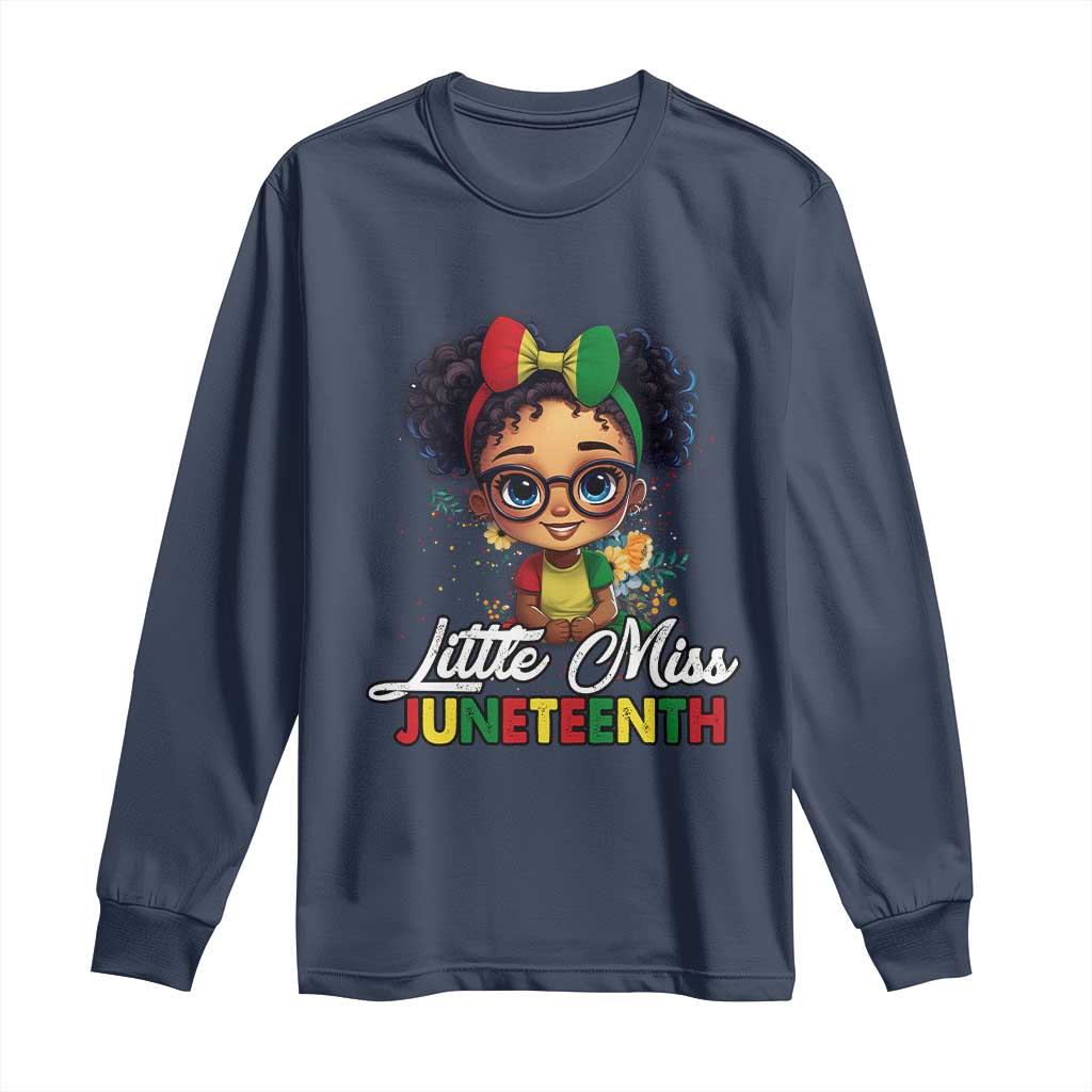 Little Miss Juneteenth Long Sleeve Shirt Since 1865 Black History