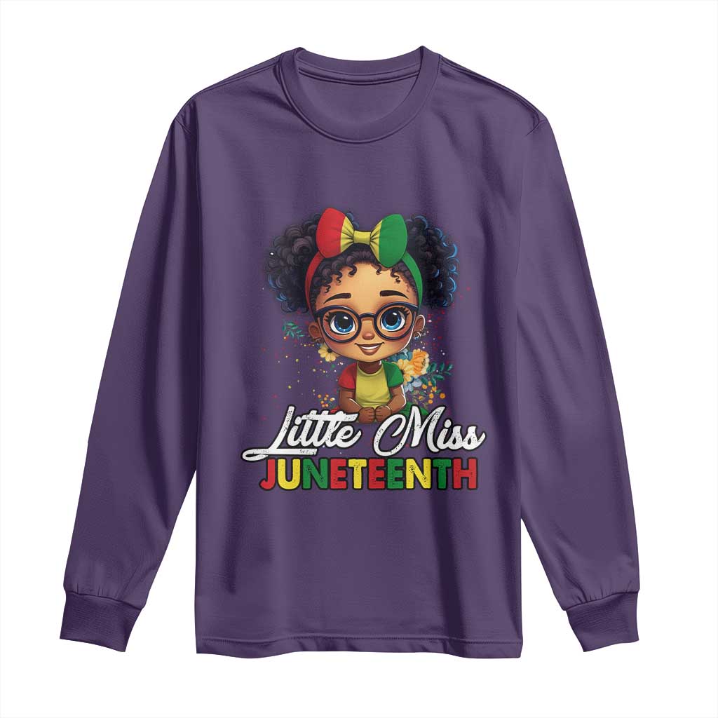Little Miss Juneteenth Long Sleeve Shirt Since 1865 Black History