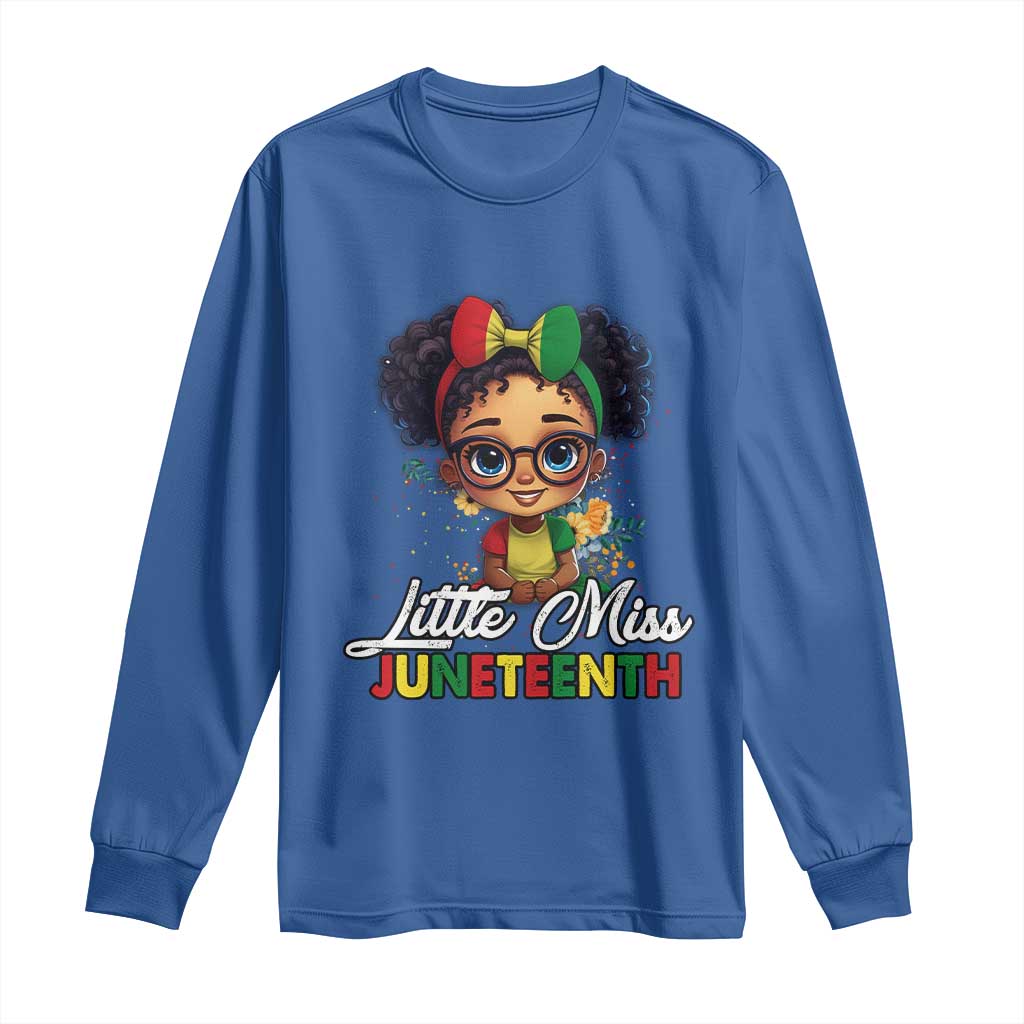 Little Miss Juneteenth Long Sleeve Shirt Since 1865 Black History