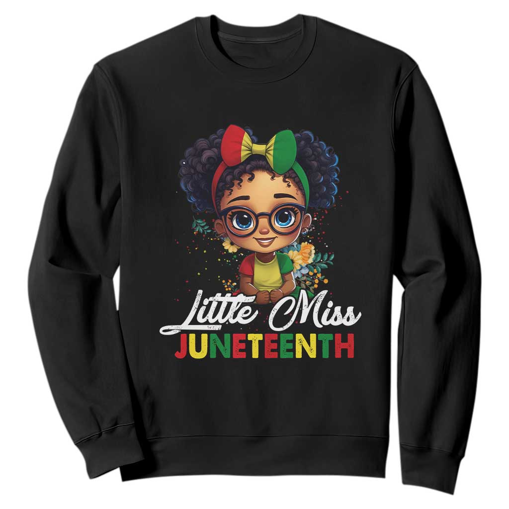 Little Miss Juneteenth Sweatshirt Since 1865 Black History