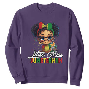 Little Miss Juneteenth Sweatshirt Since 1865 Black History