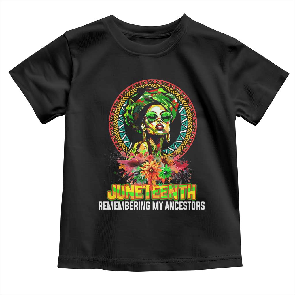 Juneteenth 1865 Baby Shirt Remembering Ancestors African American Woman