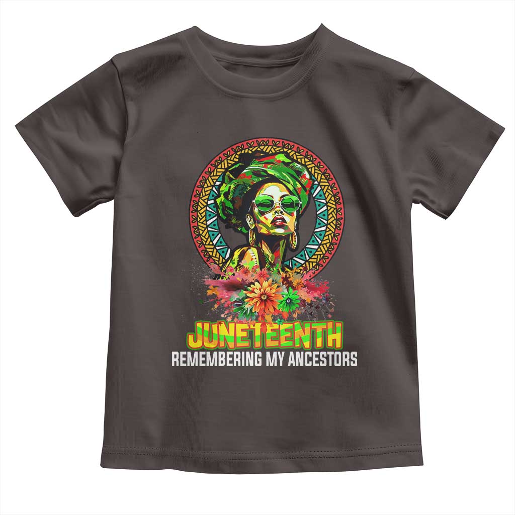 Juneteenth 1865 Baby Shirt Remembering Ancestors African American Woman