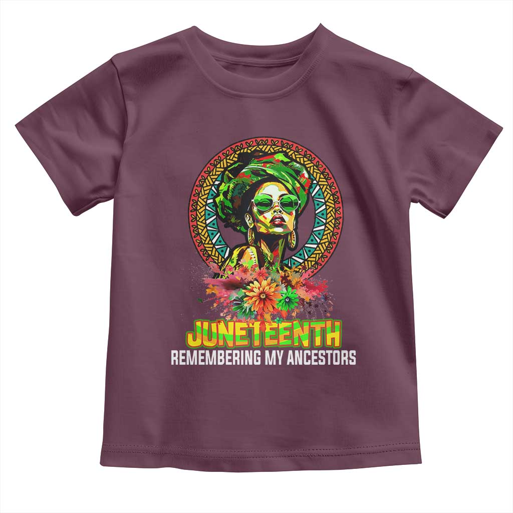 Juneteenth 1865 Baby Shirt Remembering Ancestors African American Woman