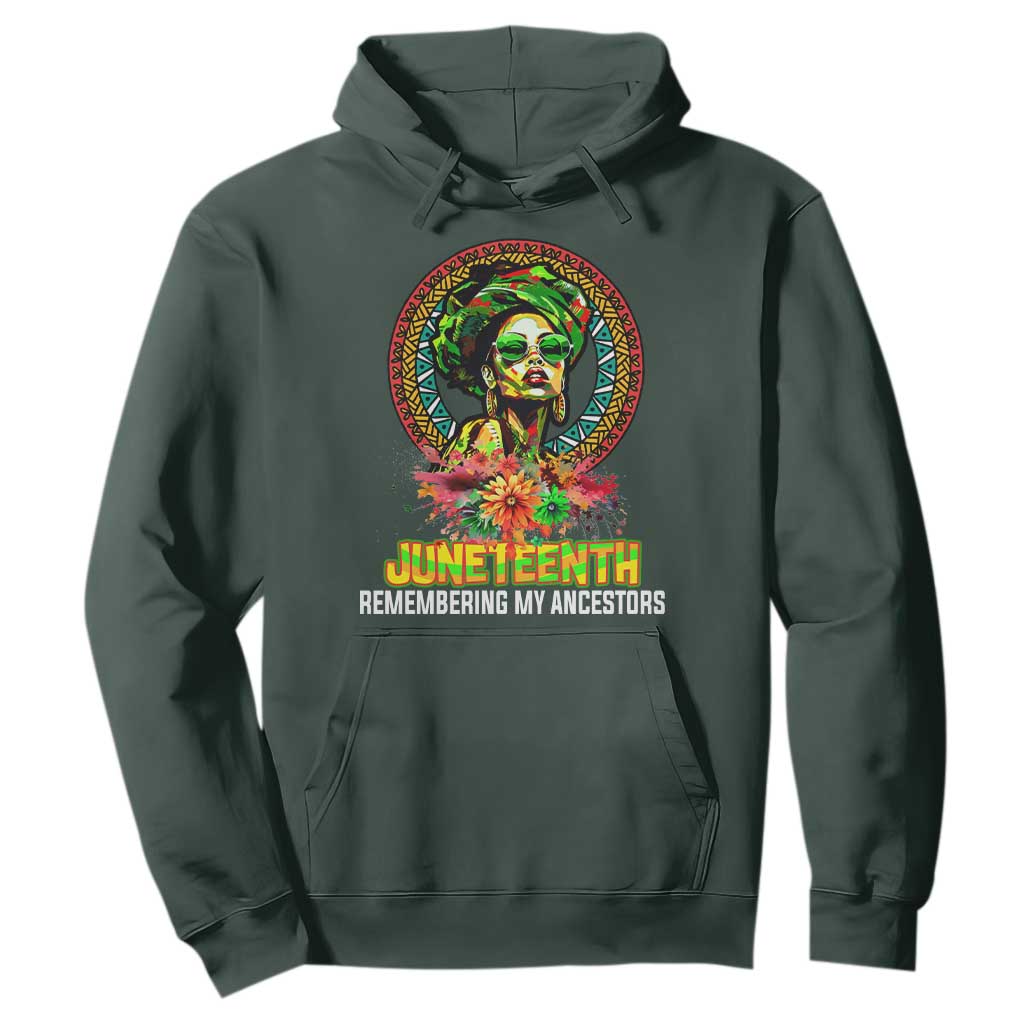 Juneteenth 1865 Hoodie Remembering Ancestors African American Woman