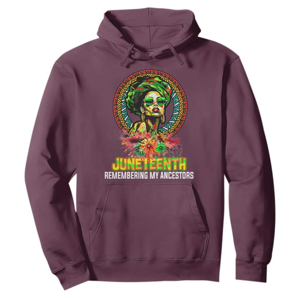 Juneteenth 1865 Hoodie Remembering Ancestors African American Woman