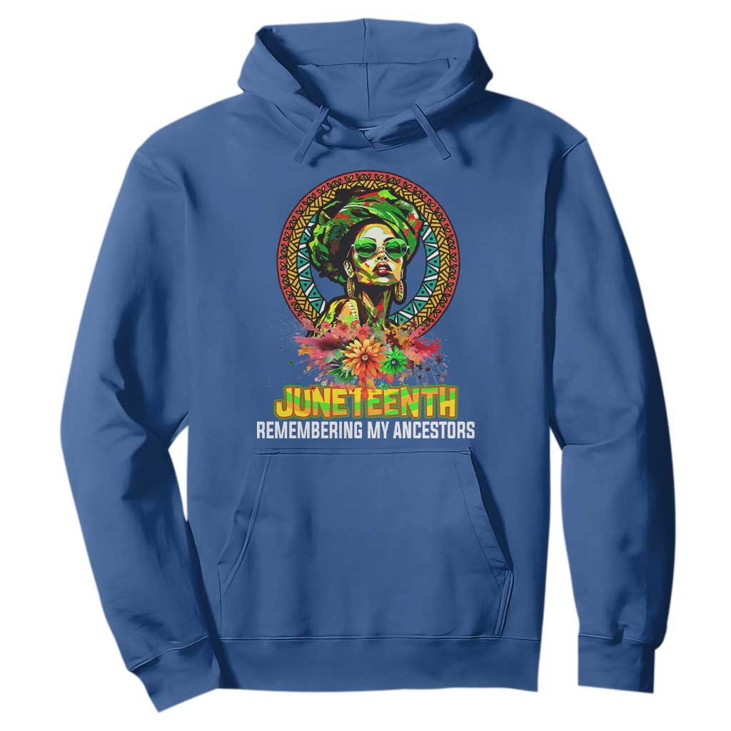 Juneteenth 1865 Hoodie Remembering Ancestors African American Woman