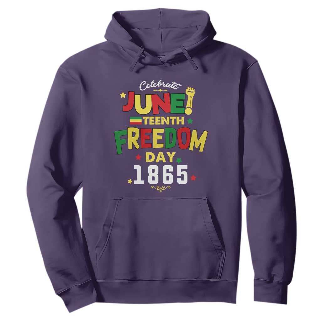 Celebrate Juneteenth 1865 Hoodie Freedom Day Black History Independence