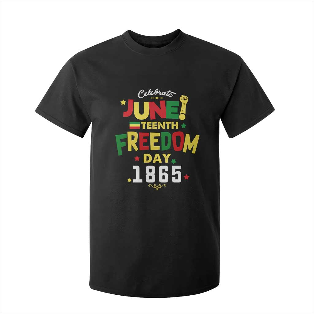 Celebrate Juneteenth 1865 T Shirt For Kid Freedom Day Black History Independence