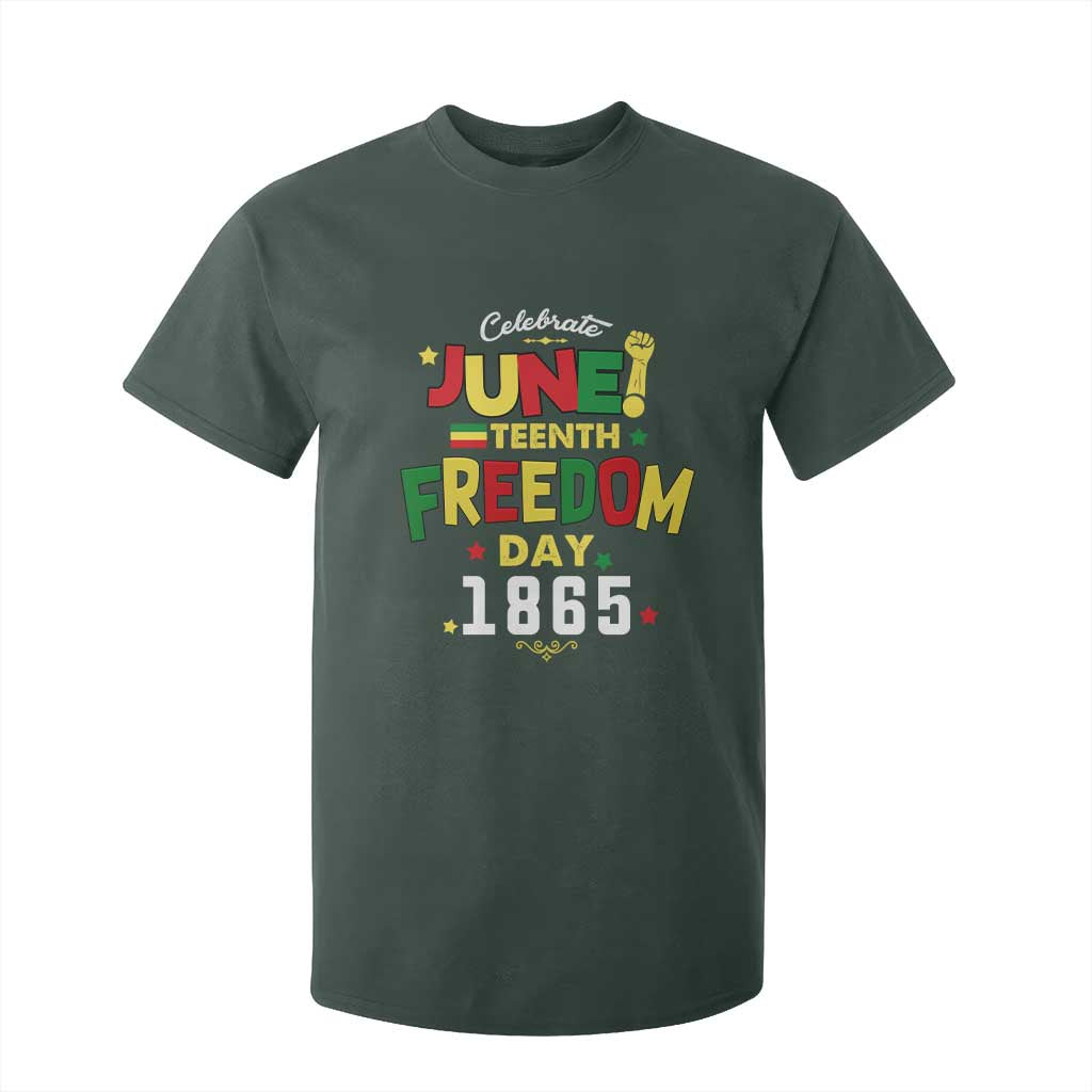 Celebrate Juneteenth 1865 T Shirt For Kid Freedom Day Black History Independence