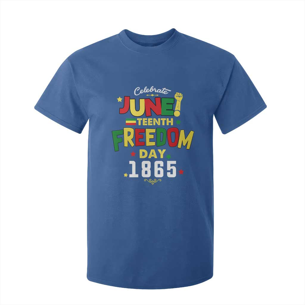 Celebrate Juneteenth 1865 T Shirt For Kid Freedom Day Black History Independence