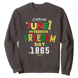 Celebrate Juneteenth 1865 Sweatshirt Freedom Day Black History Independence