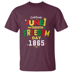 Celebrate Juneteenth 1865 T Shirt Freedom Day Black History Independence