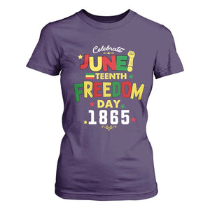 Celebrate Juneteenth 1865 T Shirt For Women Freedom Day Black History Independence