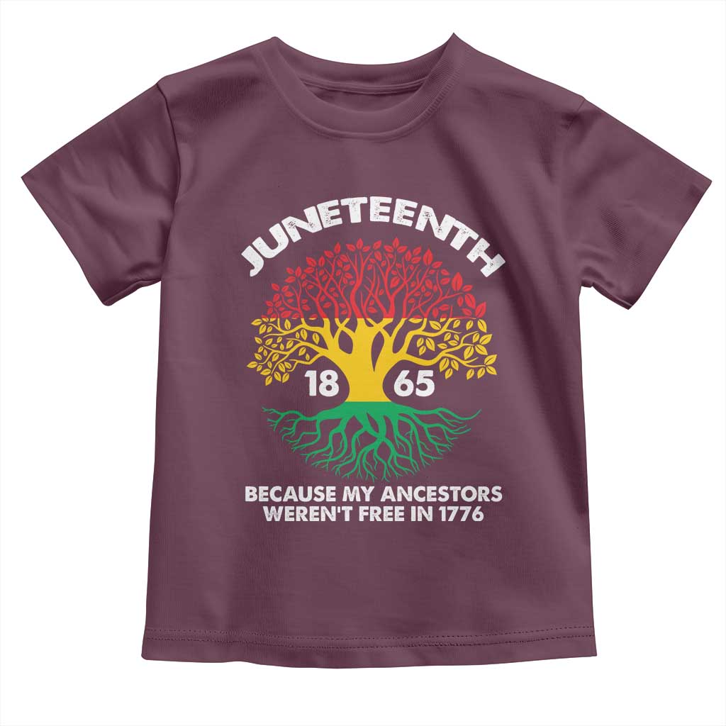 Juneteenth 1865 Baby Shirt Because My Ancestor Weren't Free In 1776 African American Roots