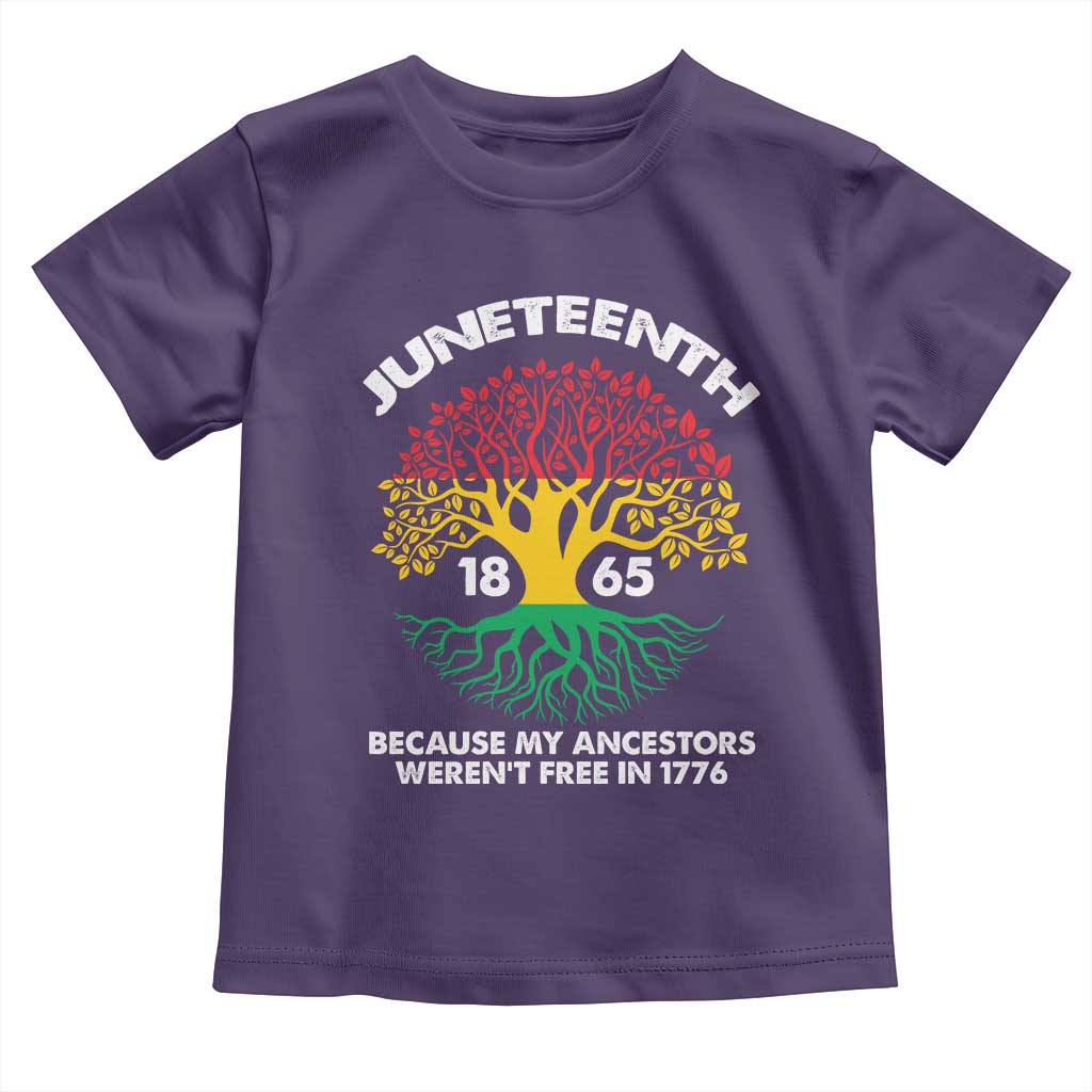 Juneteenth 1865 Baby Shirt Because My Ancestor Weren't Free In 1776 African American Roots