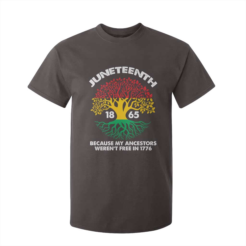 Juneteenth 1865 T Shirt For Kid Because My Ancestor Weren't Free In 1776 African American Roots
