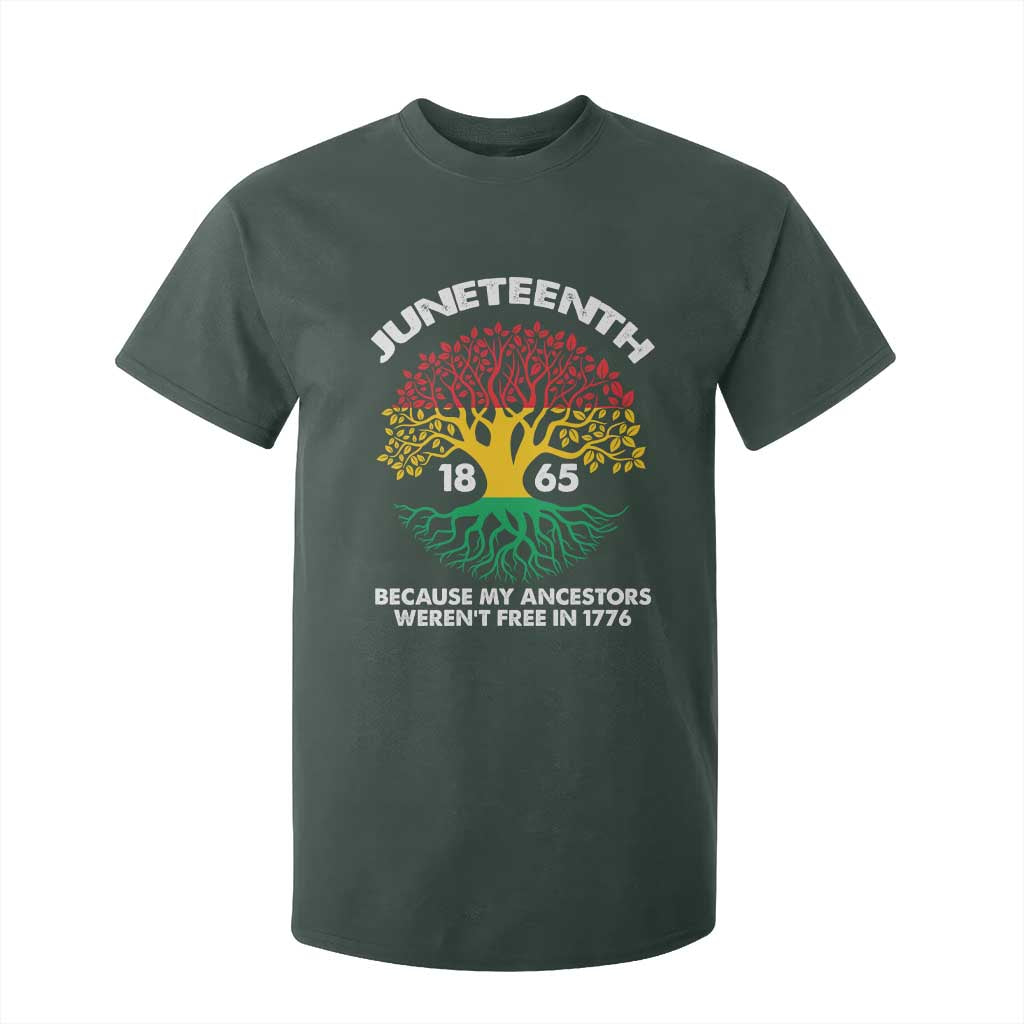 Juneteenth 1865 T Shirt For Kid Because My Ancestor Weren't Free In 1776 African American Roots
