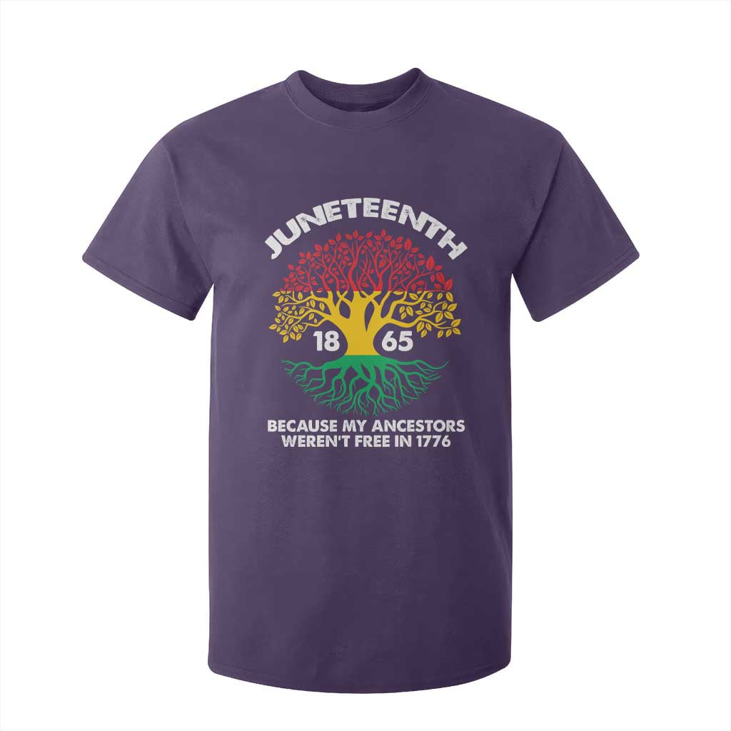 Juneteenth 1865 T Shirt For Kid Because My Ancestor Weren't Free In 1776 African American Roots
