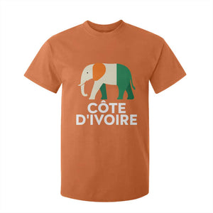 Proud Côte d'Ivoire Elephant Ivory Coast Flag T Shirt For Kid Ivorian Pride Retro Souvenir