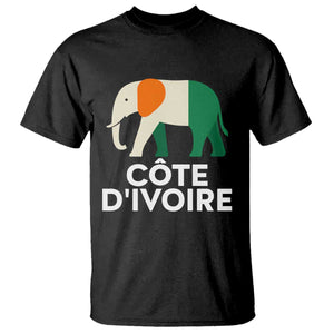 Proud Côte d'Ivoire Elephant Ivory Coast Flag T Shirt Ivorian Pride Retro Souvenir